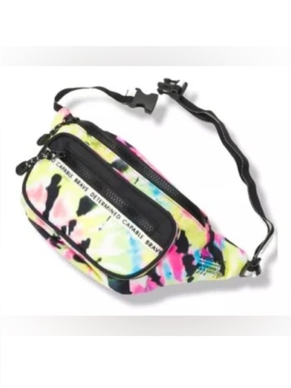 Justice Girls Tie Dye Belt Bag Fanny Pack Adjustable Strap Multicolor